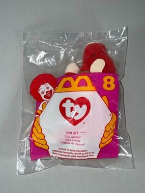 TY Teenie Beanie Baby Snort the Bull #8 – 1996 McDonald’s Happy Meal Toy Vintage